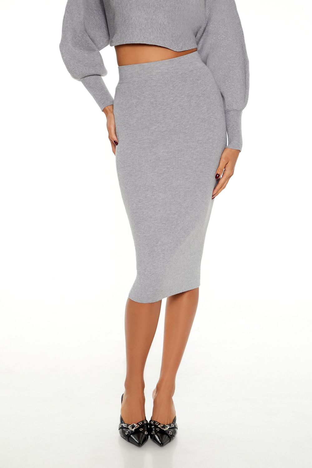 Turtleneck Sweater & Skirt Set - Image 14
