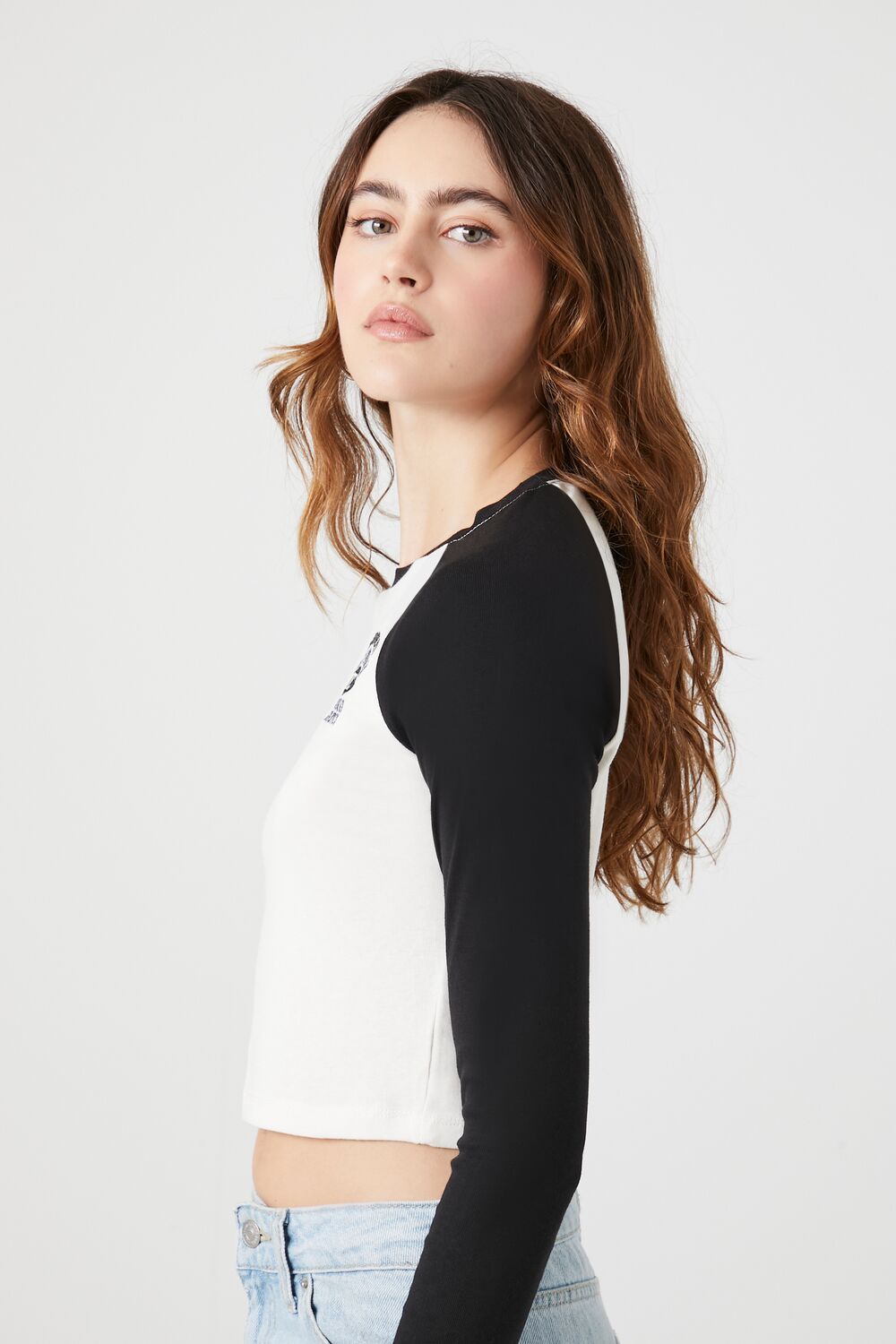 Cropped New York Raglan Tee - Image 2