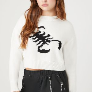 Scorpion Cropped Sweater