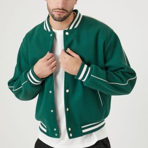Varsity Letterman Bomber Jacket