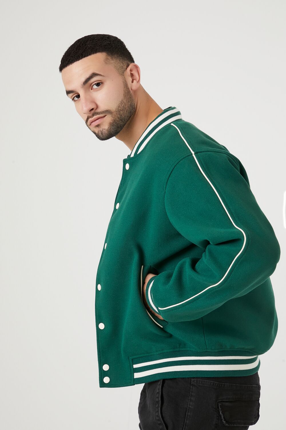 Varsity Letterman Bomber Jacket - Image 2