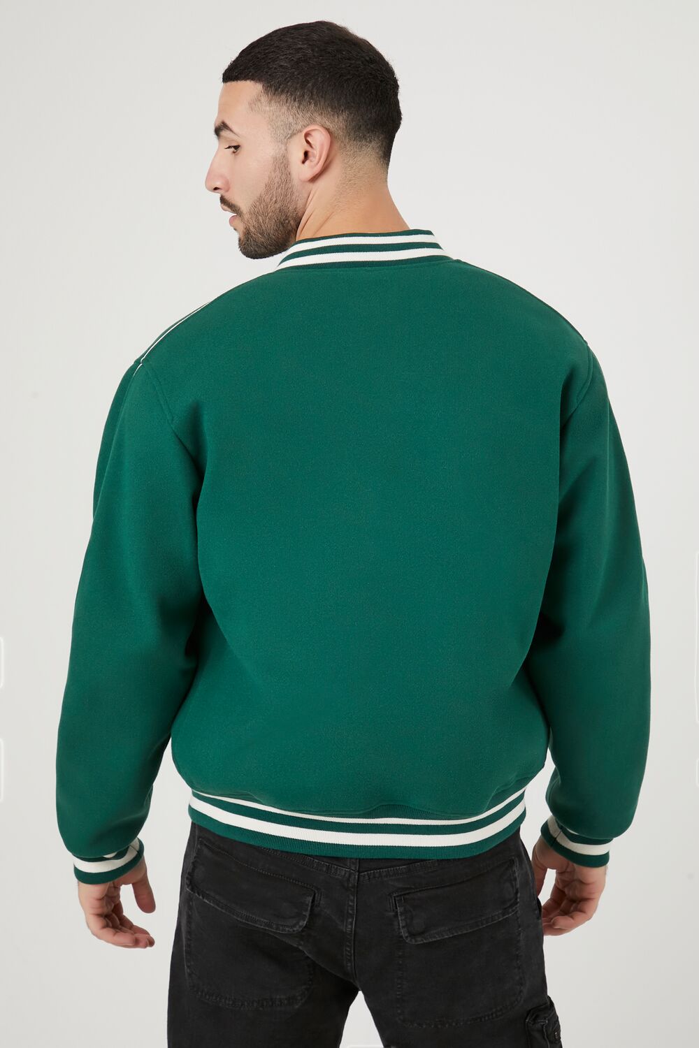 Varsity Letterman Bomber Jacket - Image 3