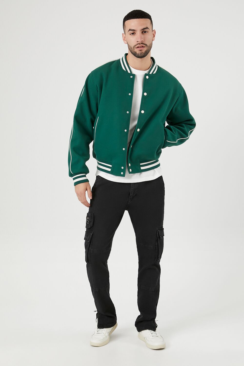 Varsity Letterman Bomber Jacket - Image 4