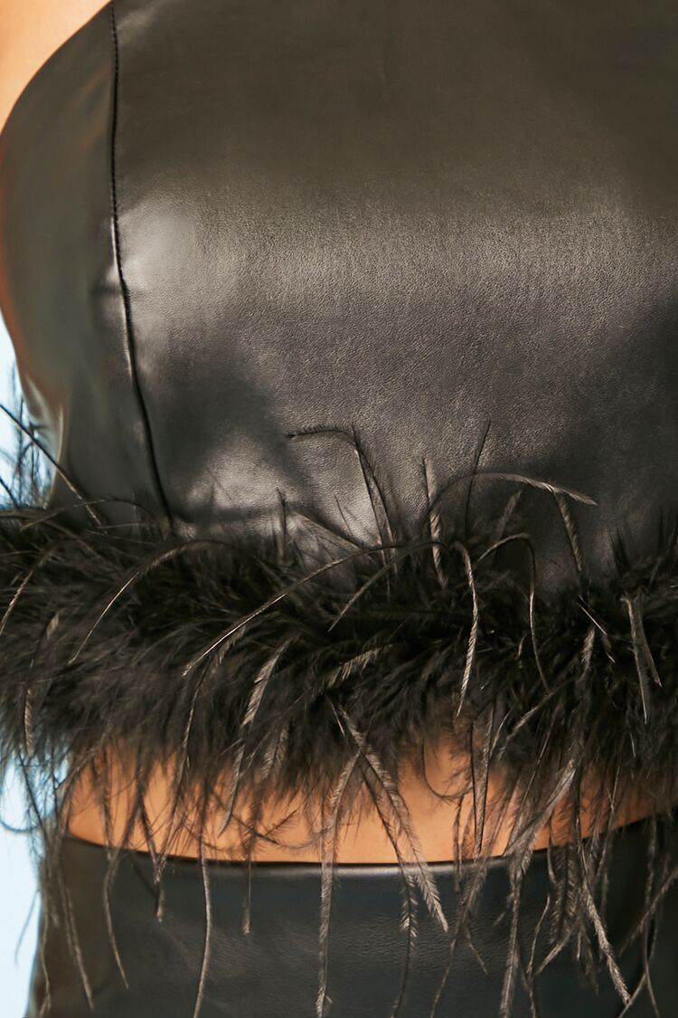 Feather Halter Crop Top - Image 5