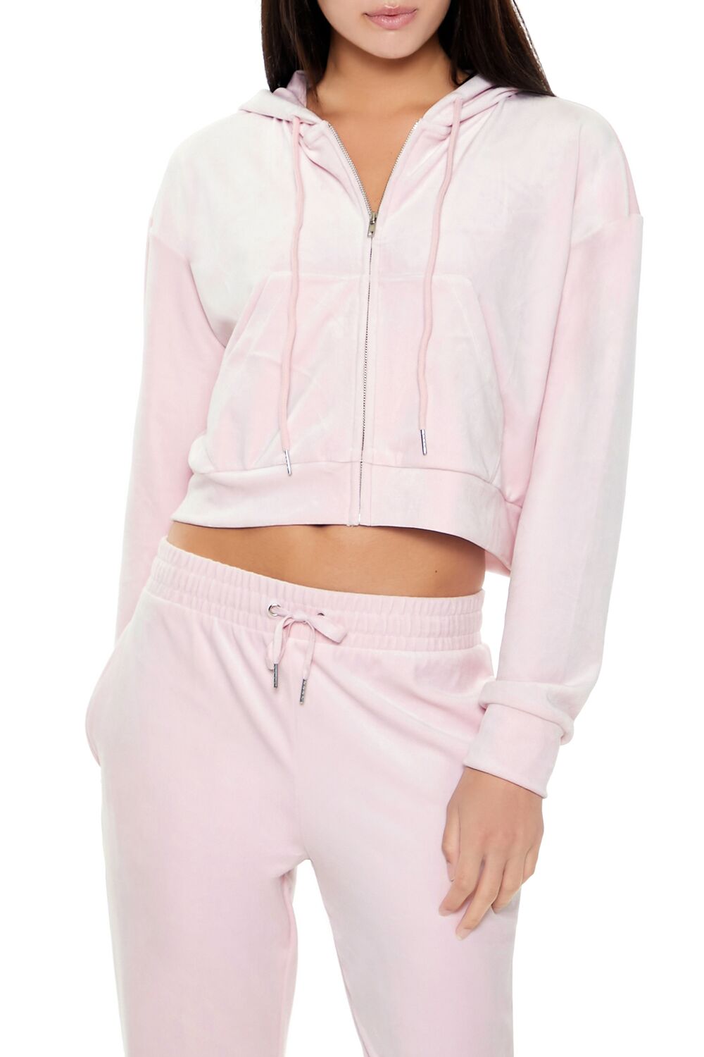 Velour Zip-Up Hoodie - Image 11