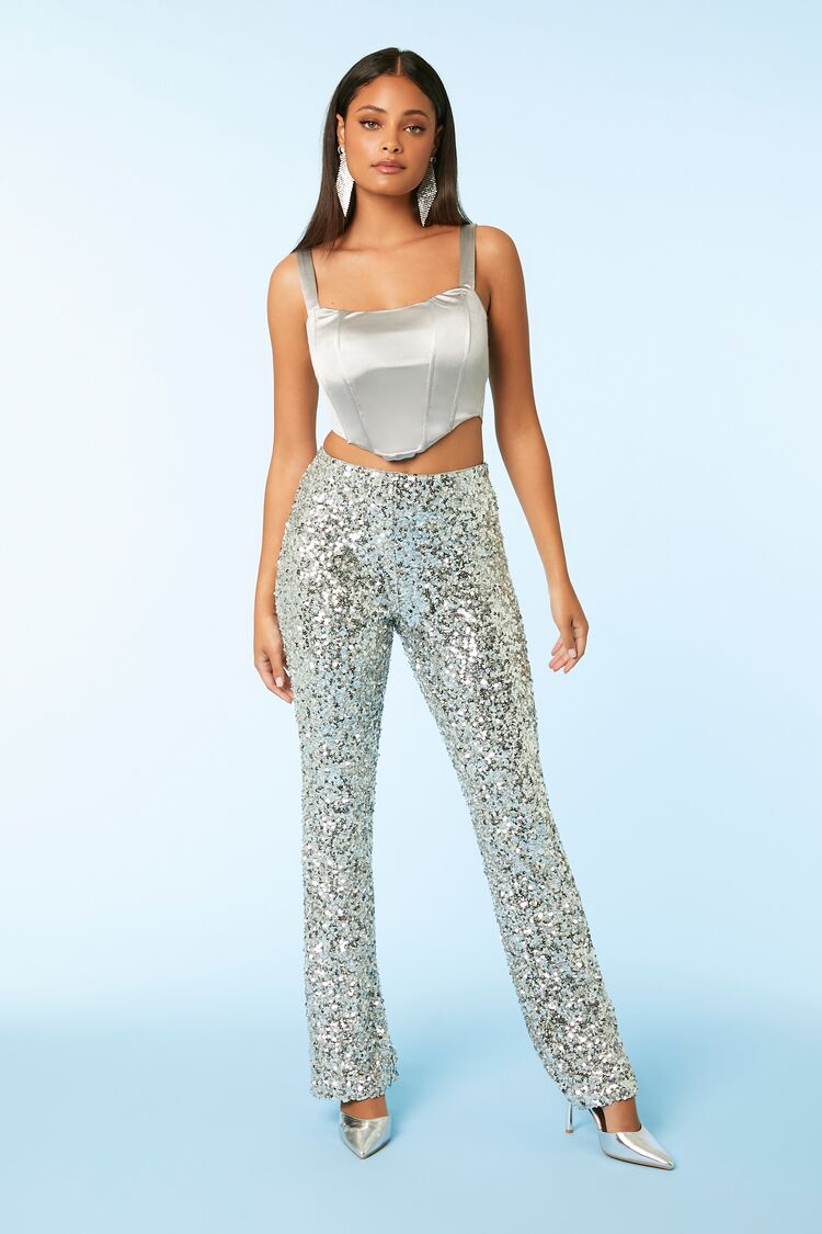 Sequin Flare Pants - Image 5