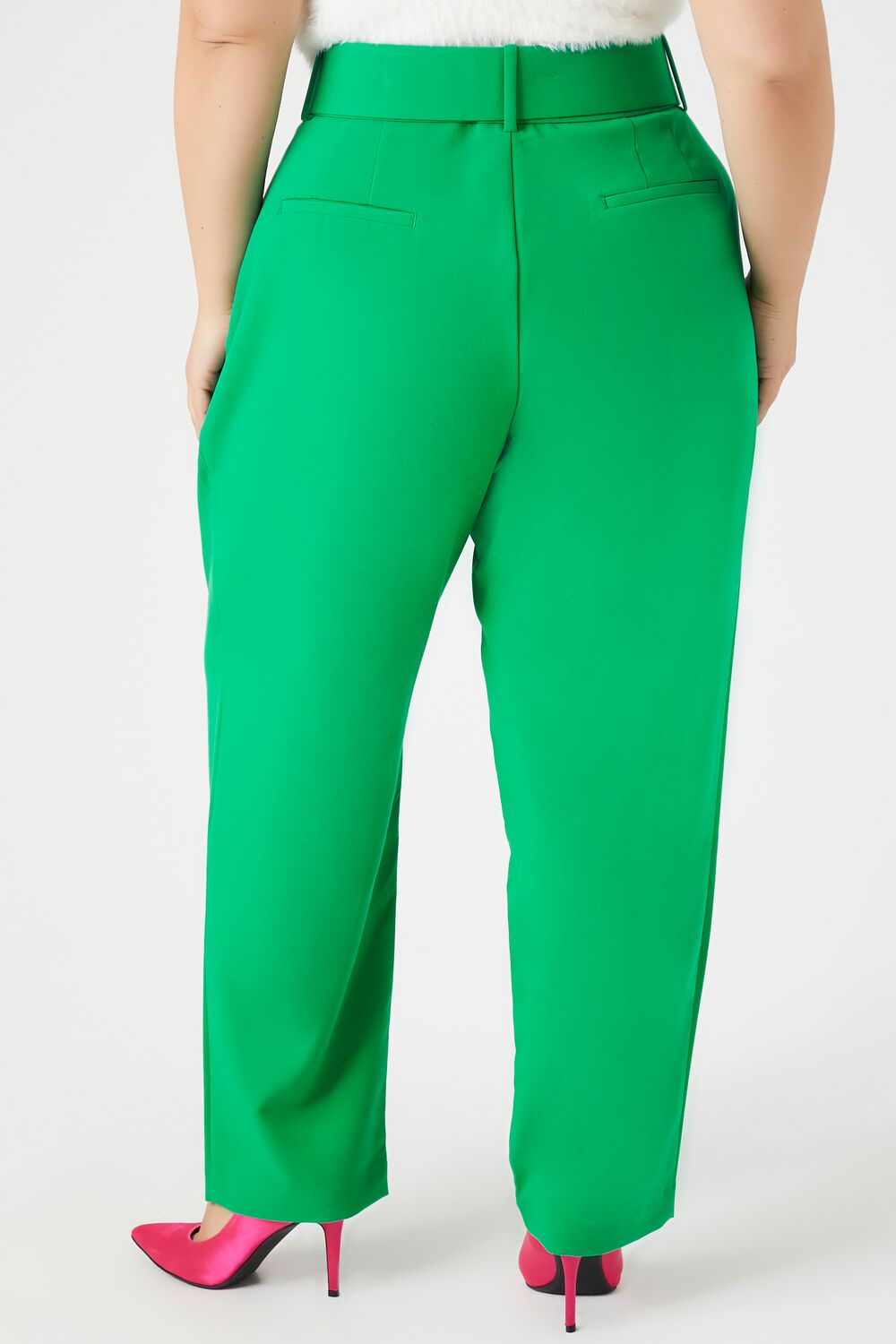 Plus Size Belted Trouser Pants - Image 4