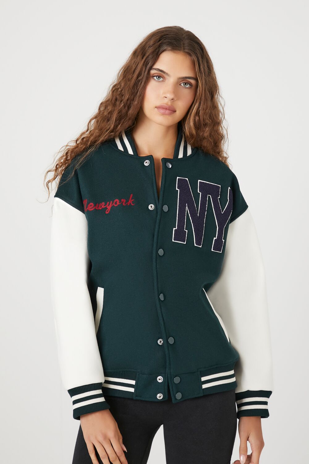 New York Varsity Letterman Bomber Jacket