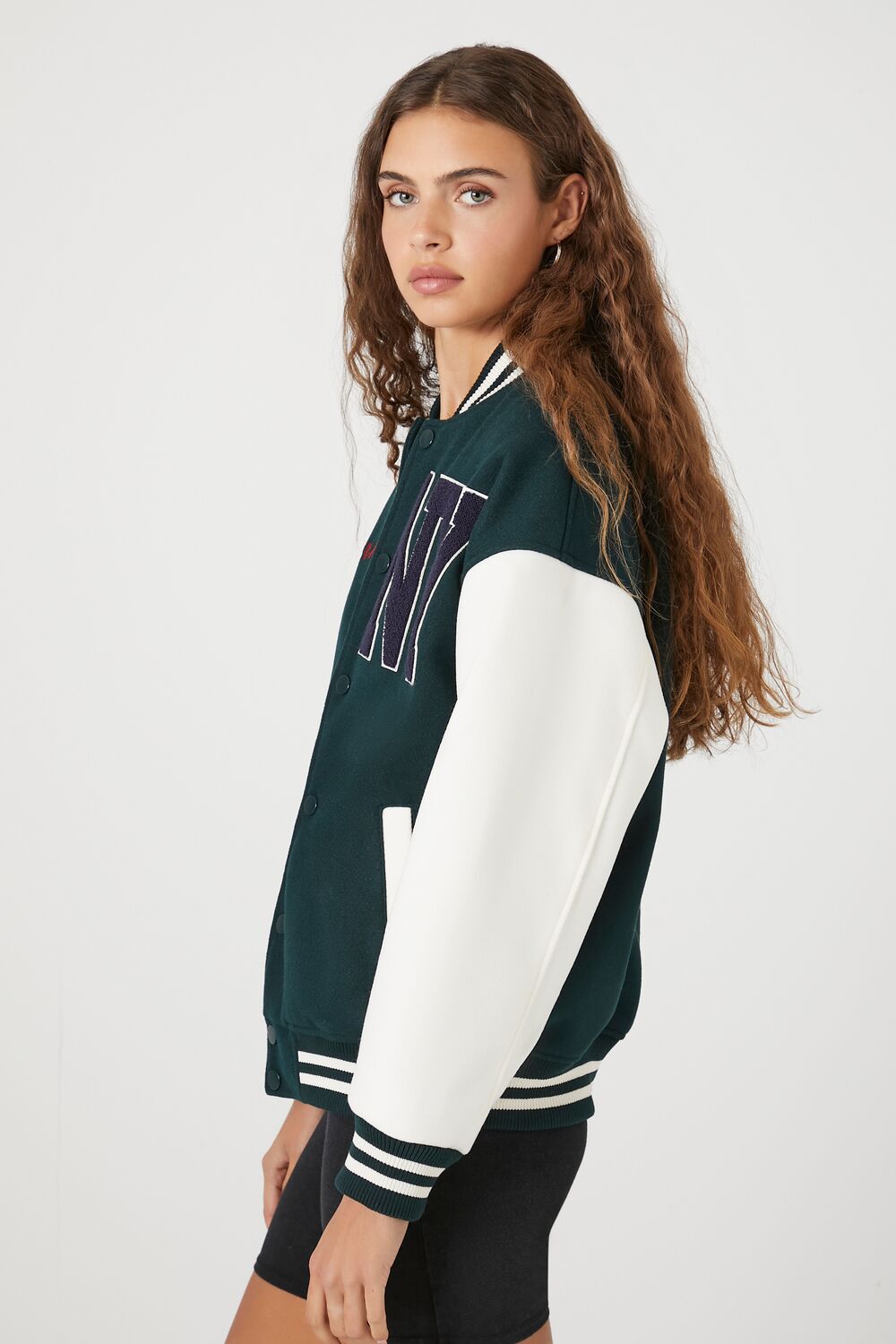 New York Varsity Letterman Bomber Jacket - Image 2