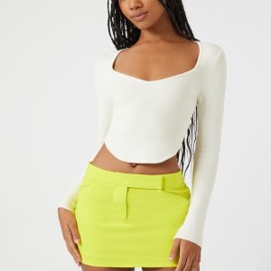 Sweater-Knit Crop Top