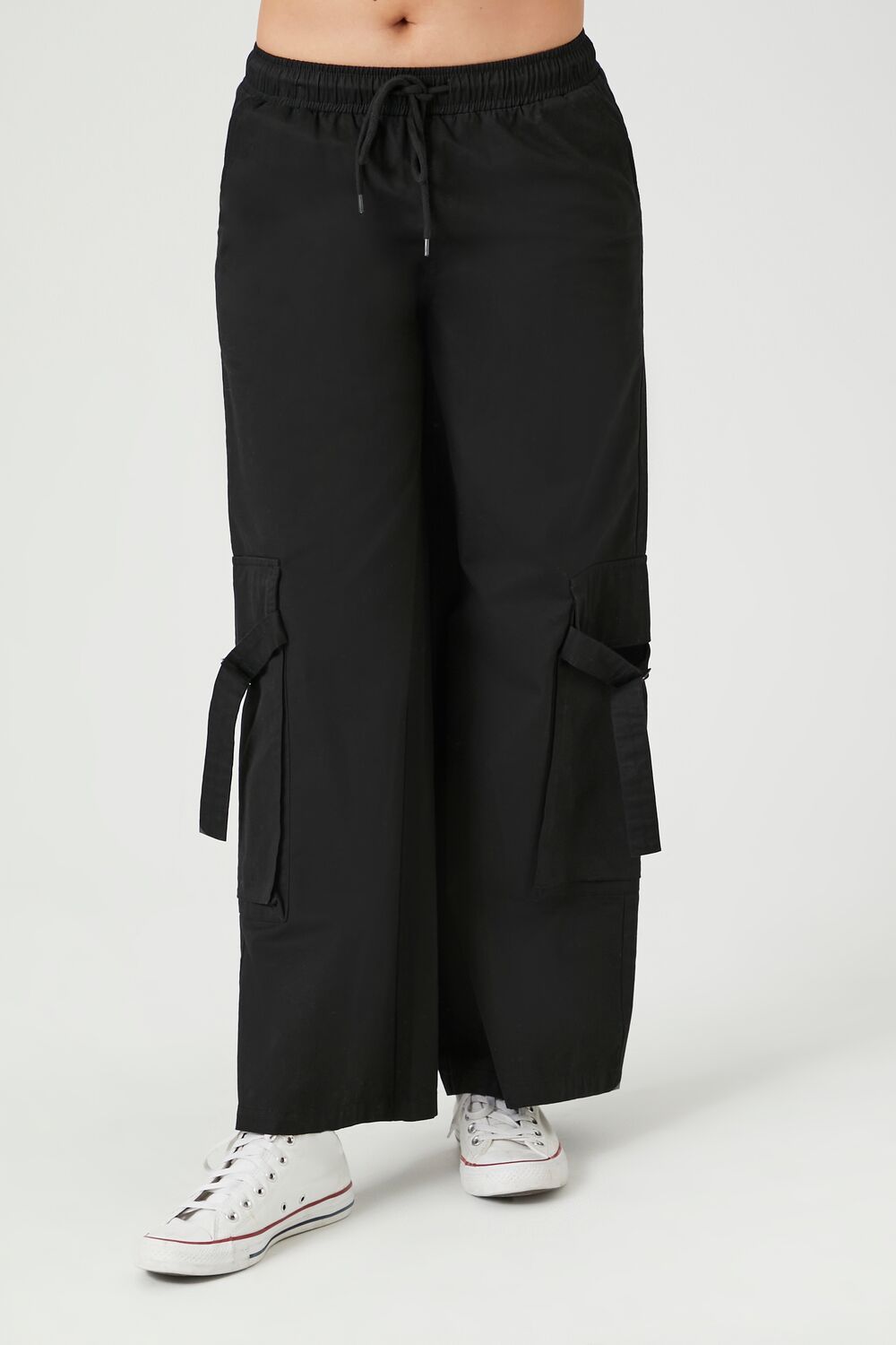 Twill High-Rise Utility Pants - Image 2