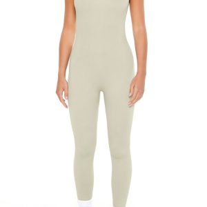 Sleeveless V-Neck Jumpsuit