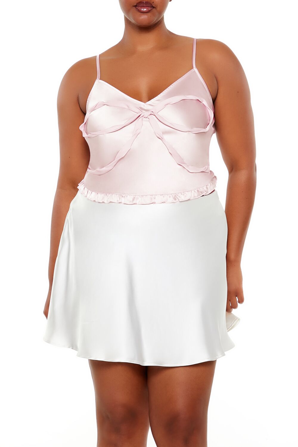 Plus Size Bow Cropped Cami