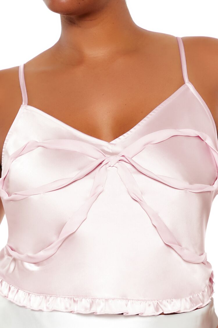 Plus Size Bow Cropped Cami - Image 3