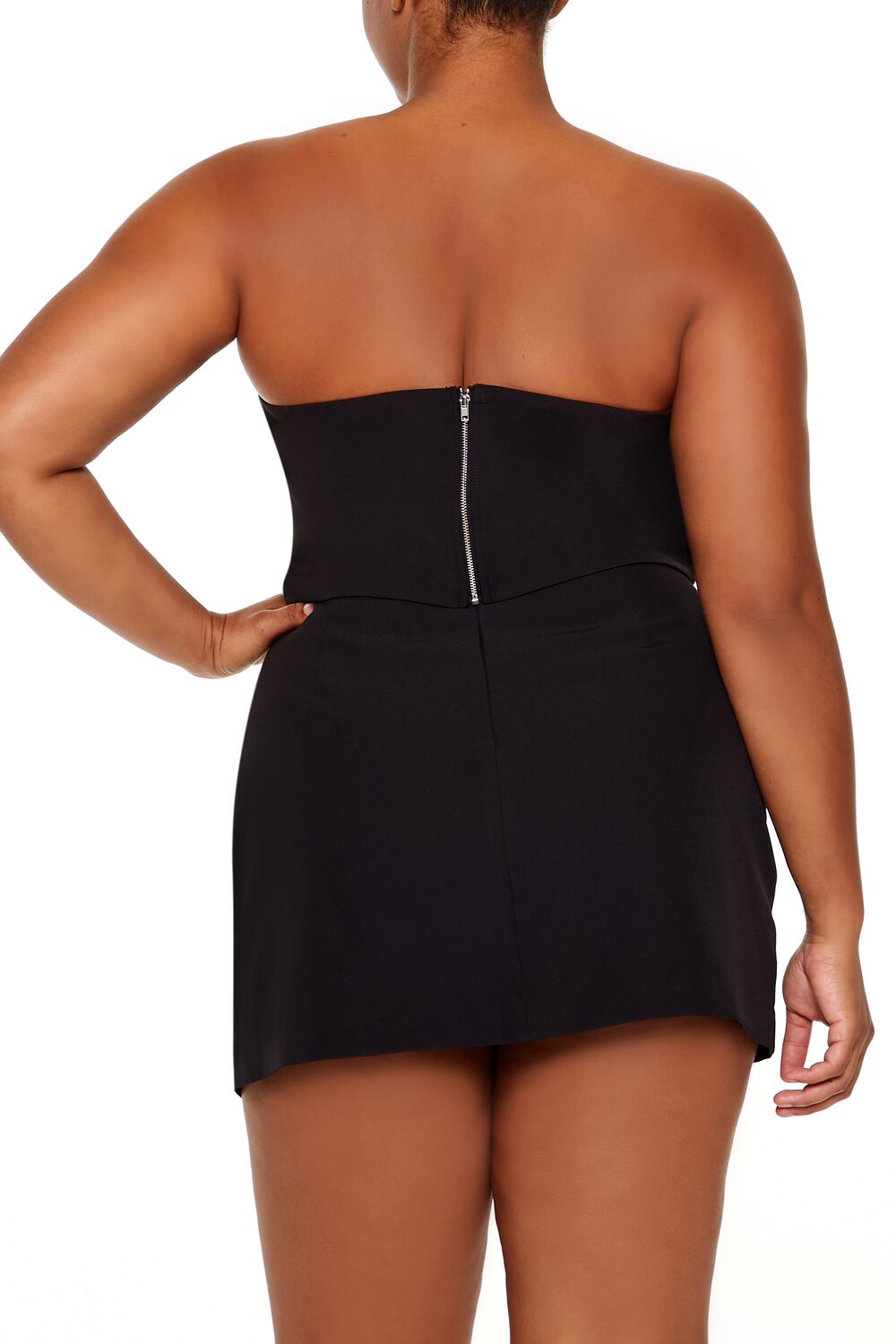 Plus Size Rhinestone Buckle Tube Top - Image 5