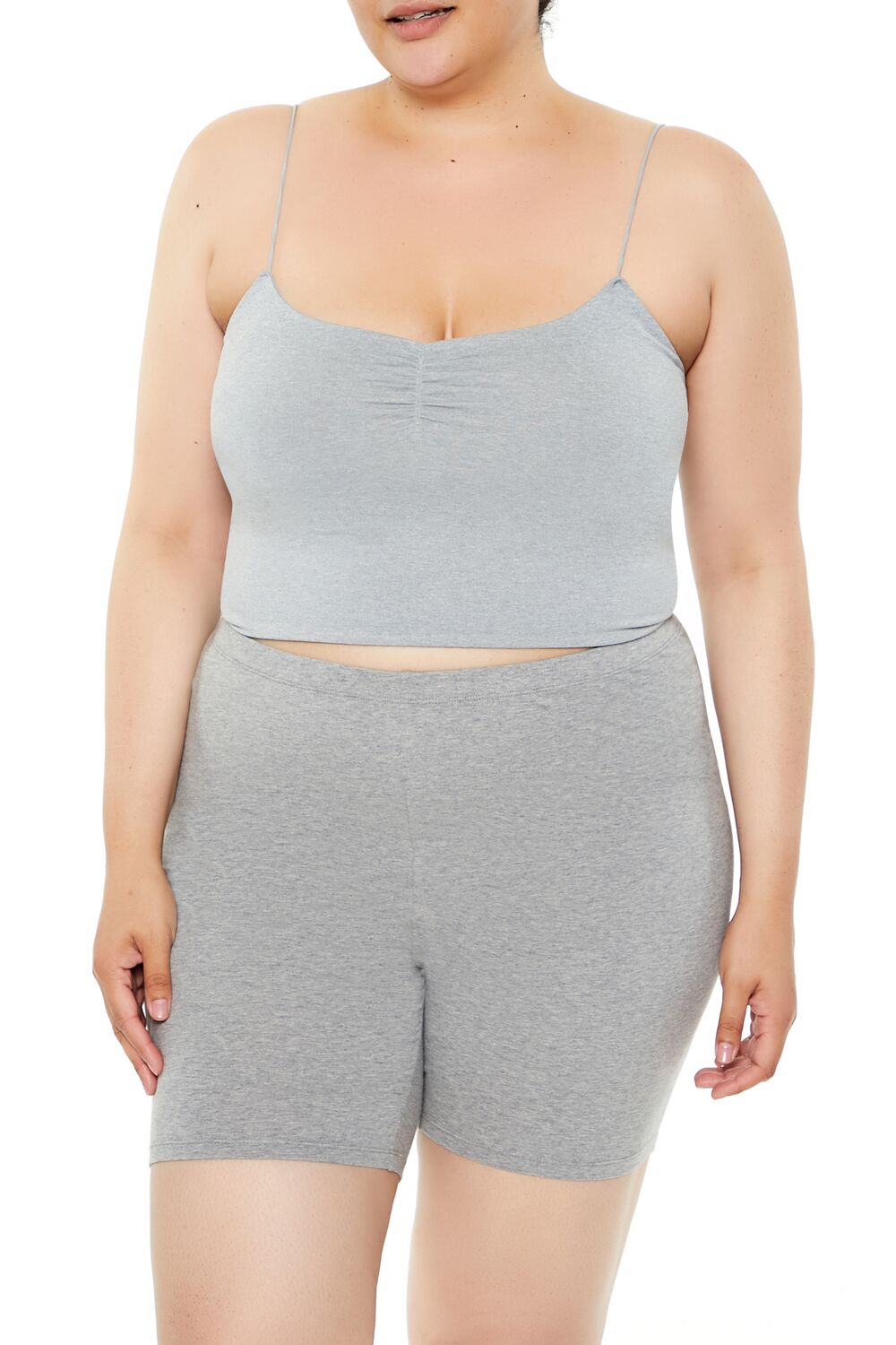 Plus Size Seamless Cropped Cami