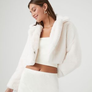 Plush Cropped Coat