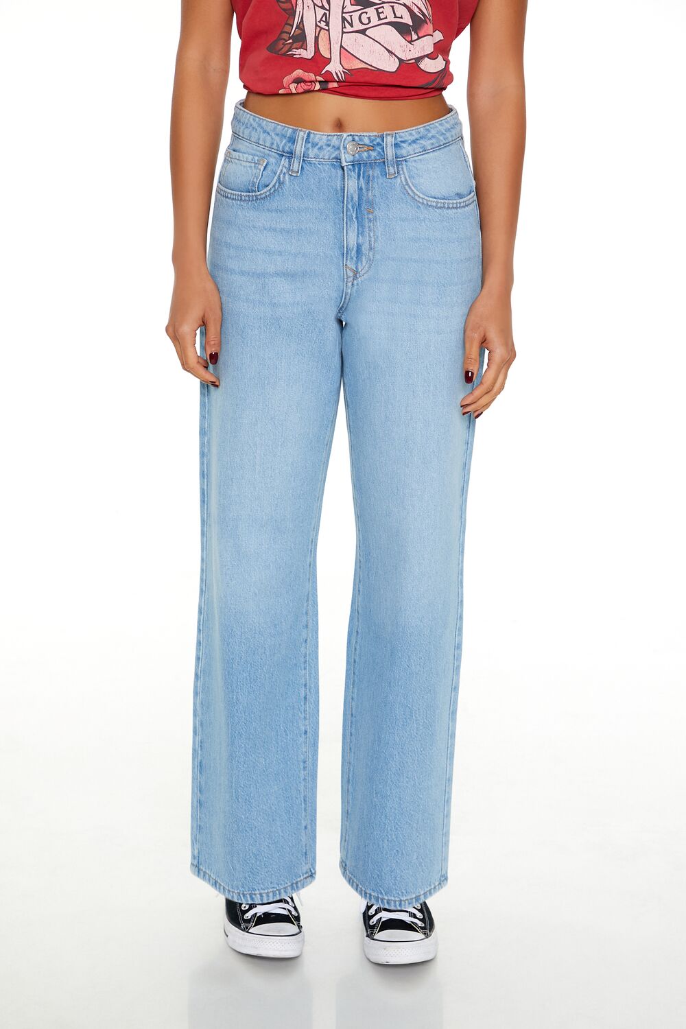 90s-Fit High-Rise Straight Jeans - Image 2