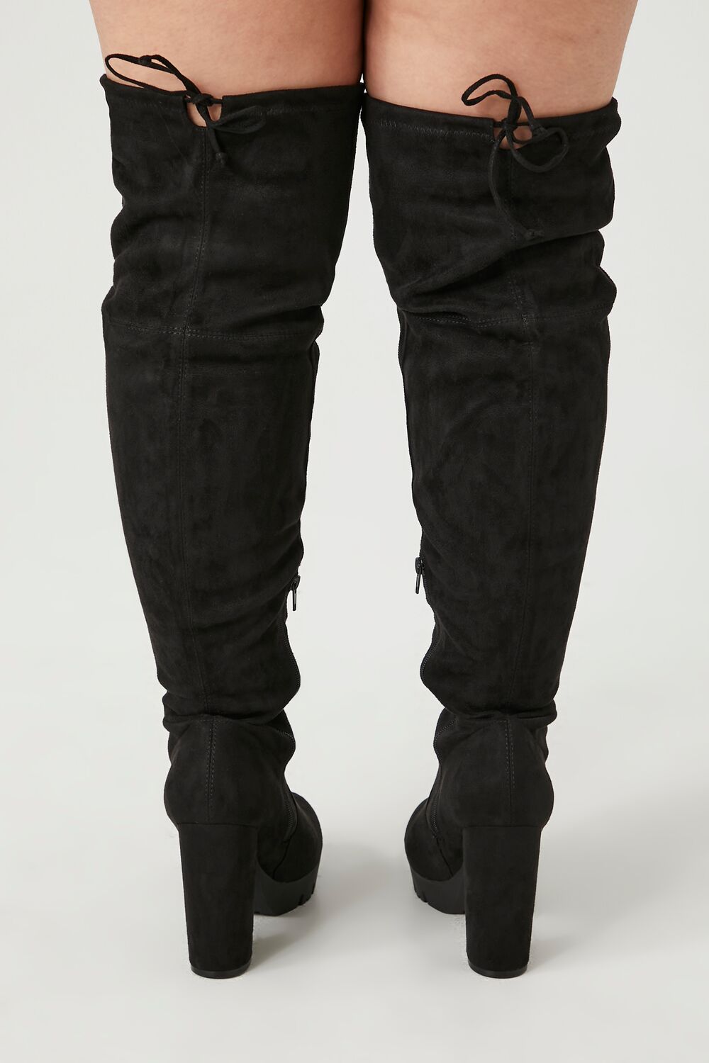 Faux Suede Over-the-Knee Boots (Wide) - Image 3