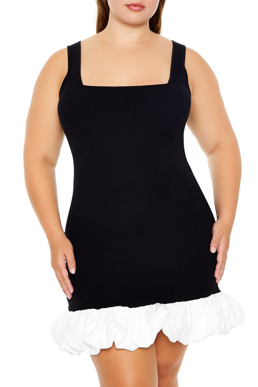 Plus Size Ruffle-Trim Sweater Dress - Image 2