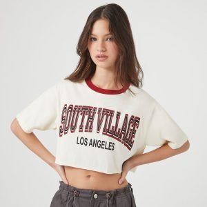 South Village Graphic Cropped Tee