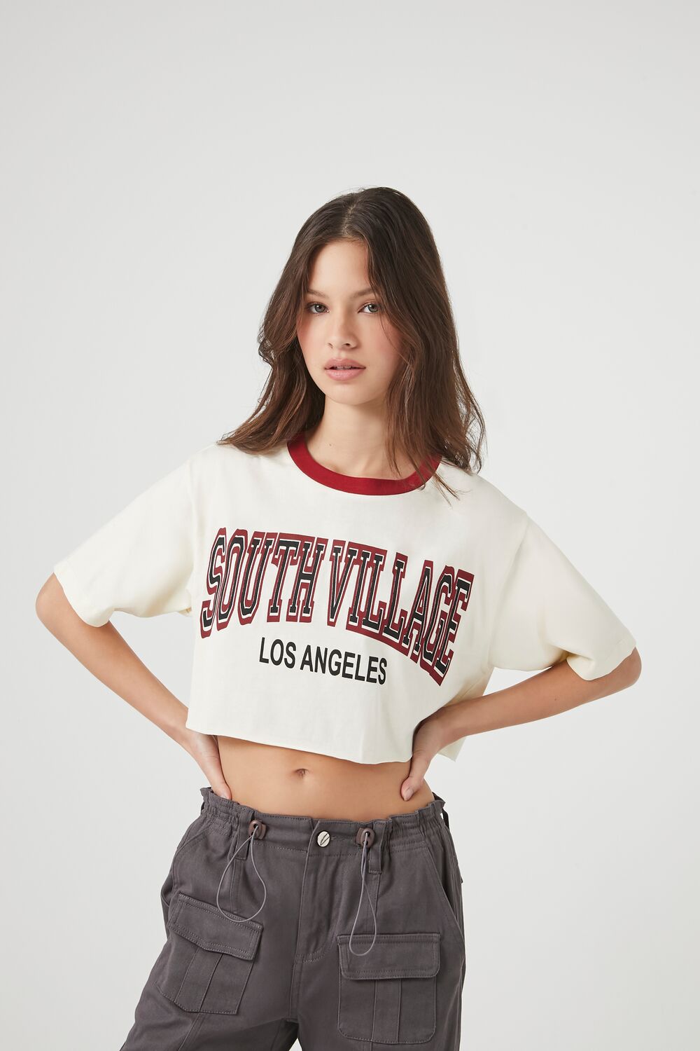 South Village Graphic Cropped Tee