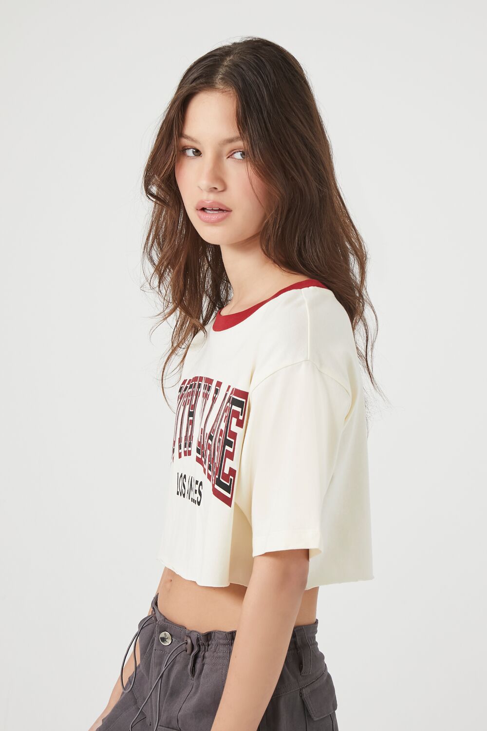 South Village Graphic Cropped Tee - Image 2