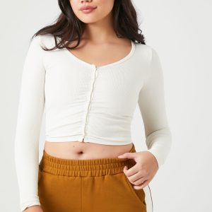 Seamless Ribbed Knit Crop Top