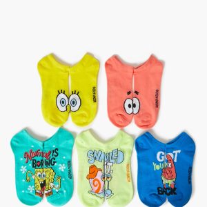 SpongeBob SquarePants Ankle Socks Set - 5 pack