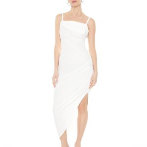 Asymmetrical Cami Midi Dress