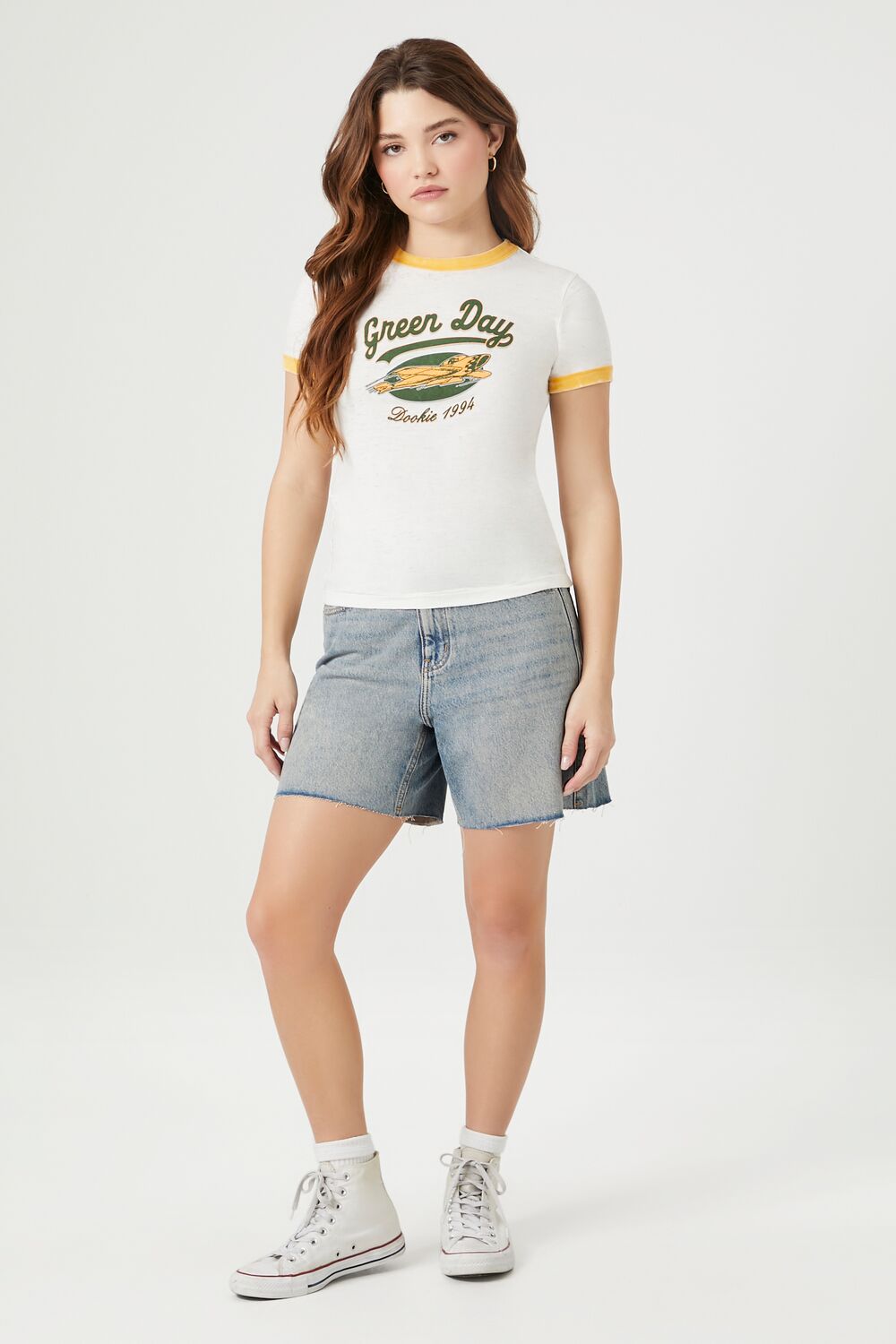 Green Day Graphic Ringer Tee - Image 4