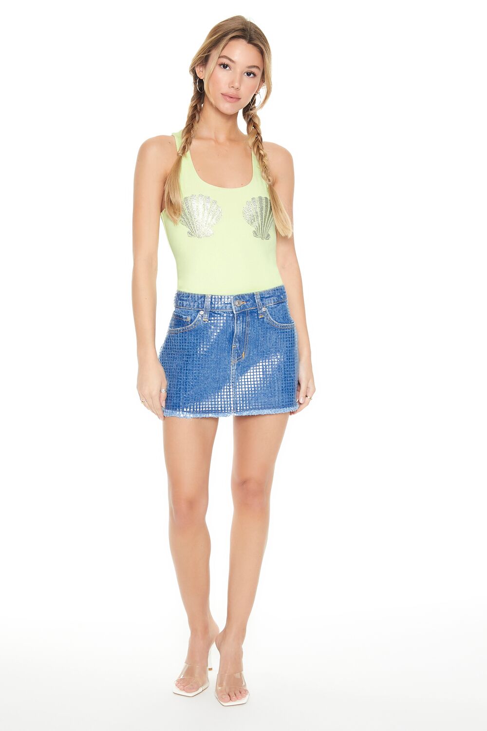 Rhinestone Seashell Bodysuit - Image 9