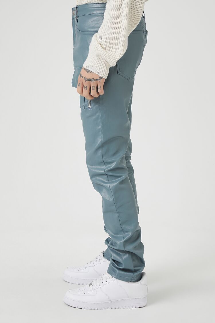 Mid-Rise Cargo Skinny Jeans - Image 3