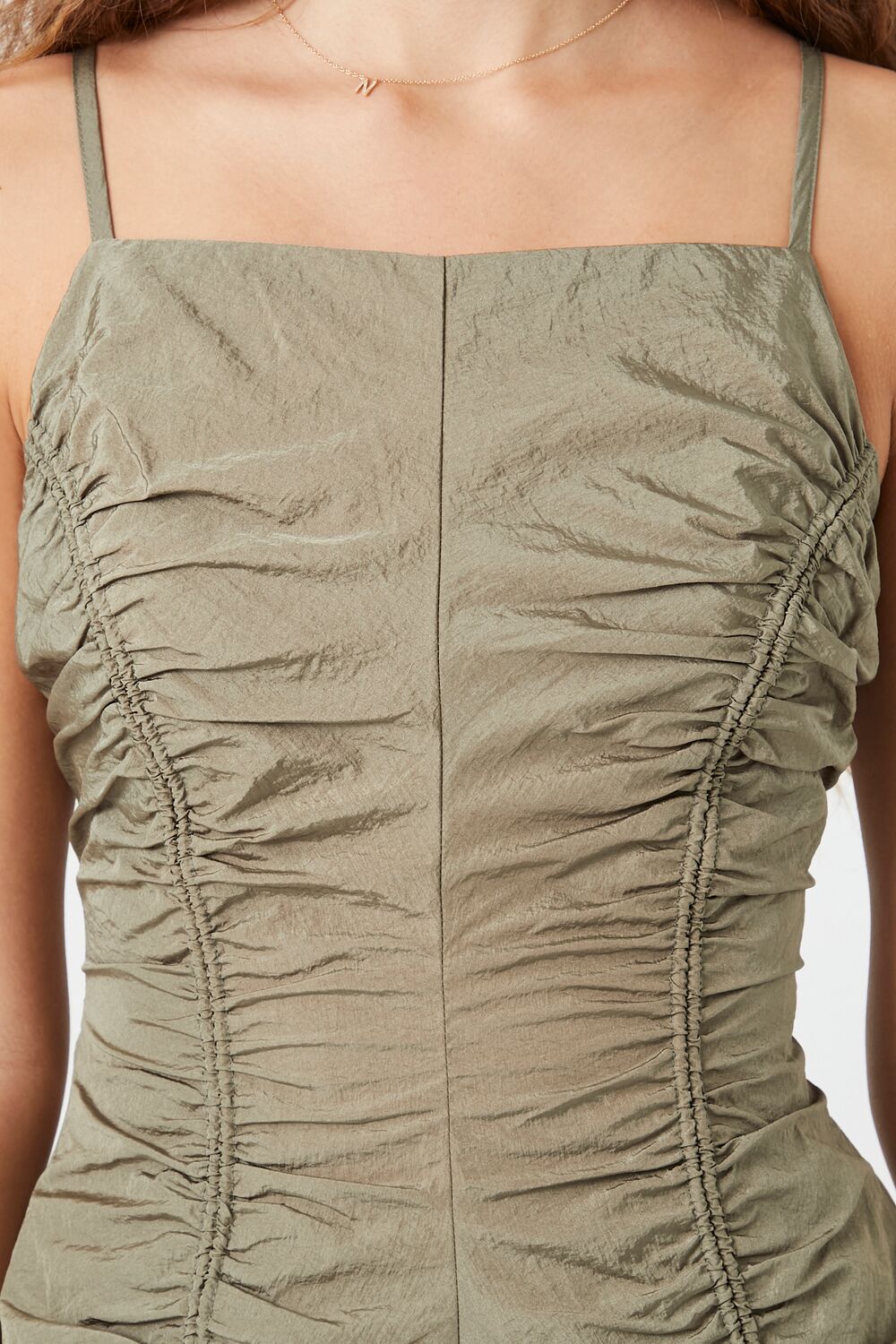 Ruched Toggle Drawstring Mini Dress - Image 11