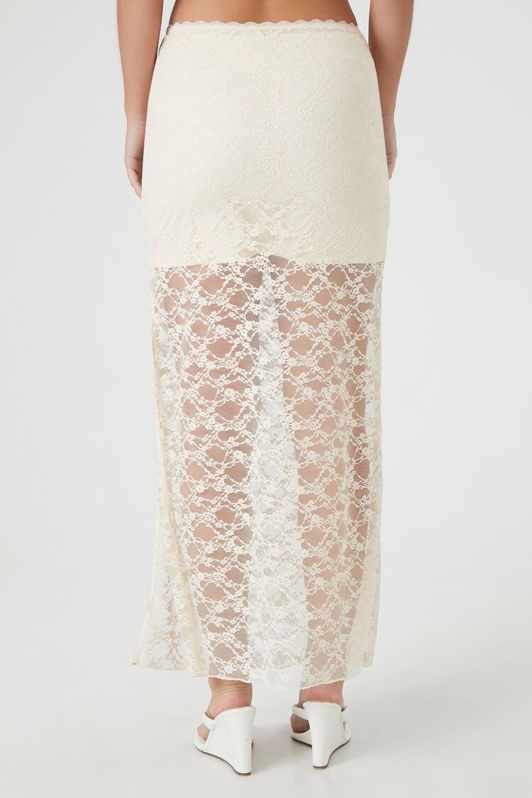 Lace Column Maxi Slit Skirt - Image 4