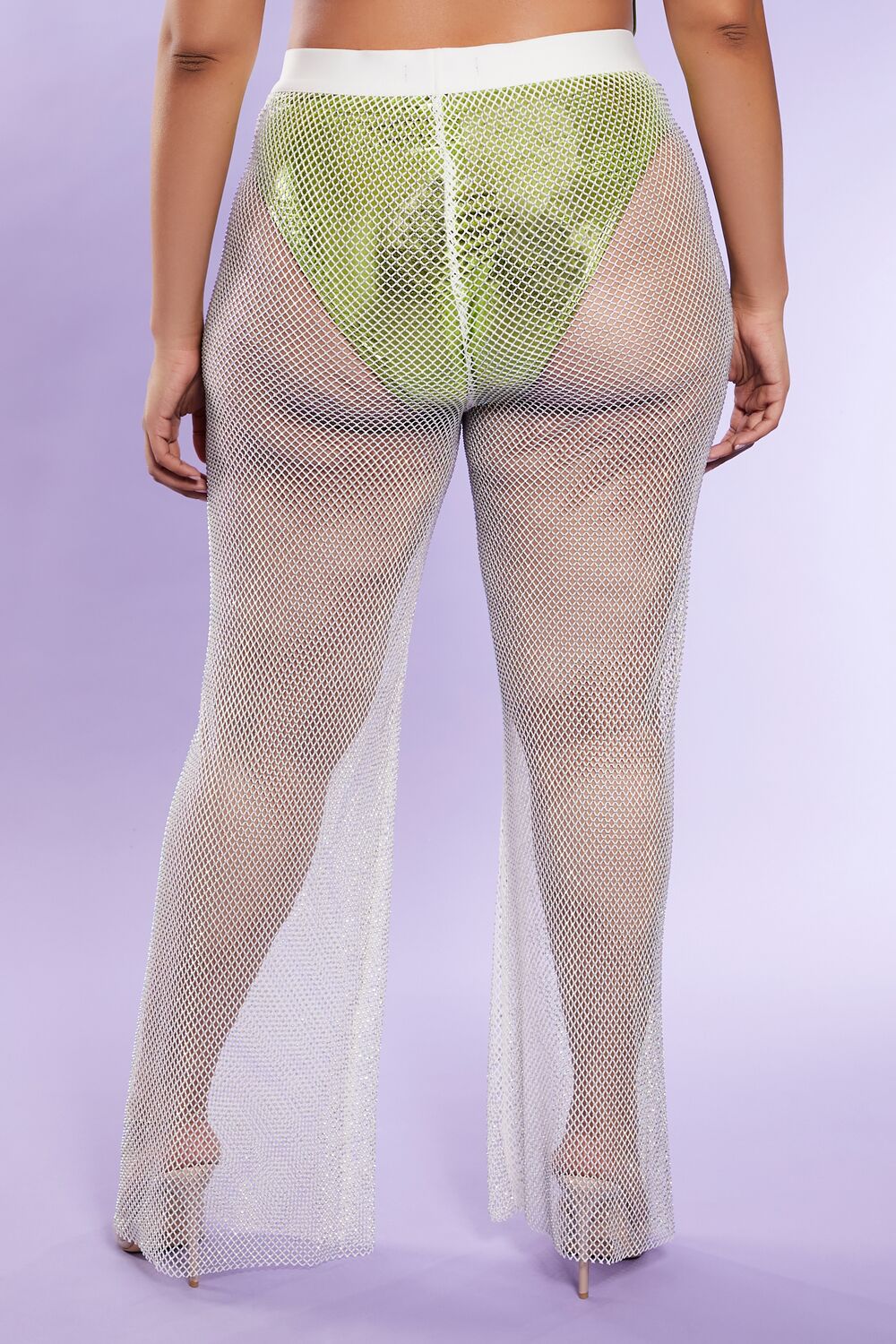 Plus Size Rhinestone Wide-Leg Pants - Image 4