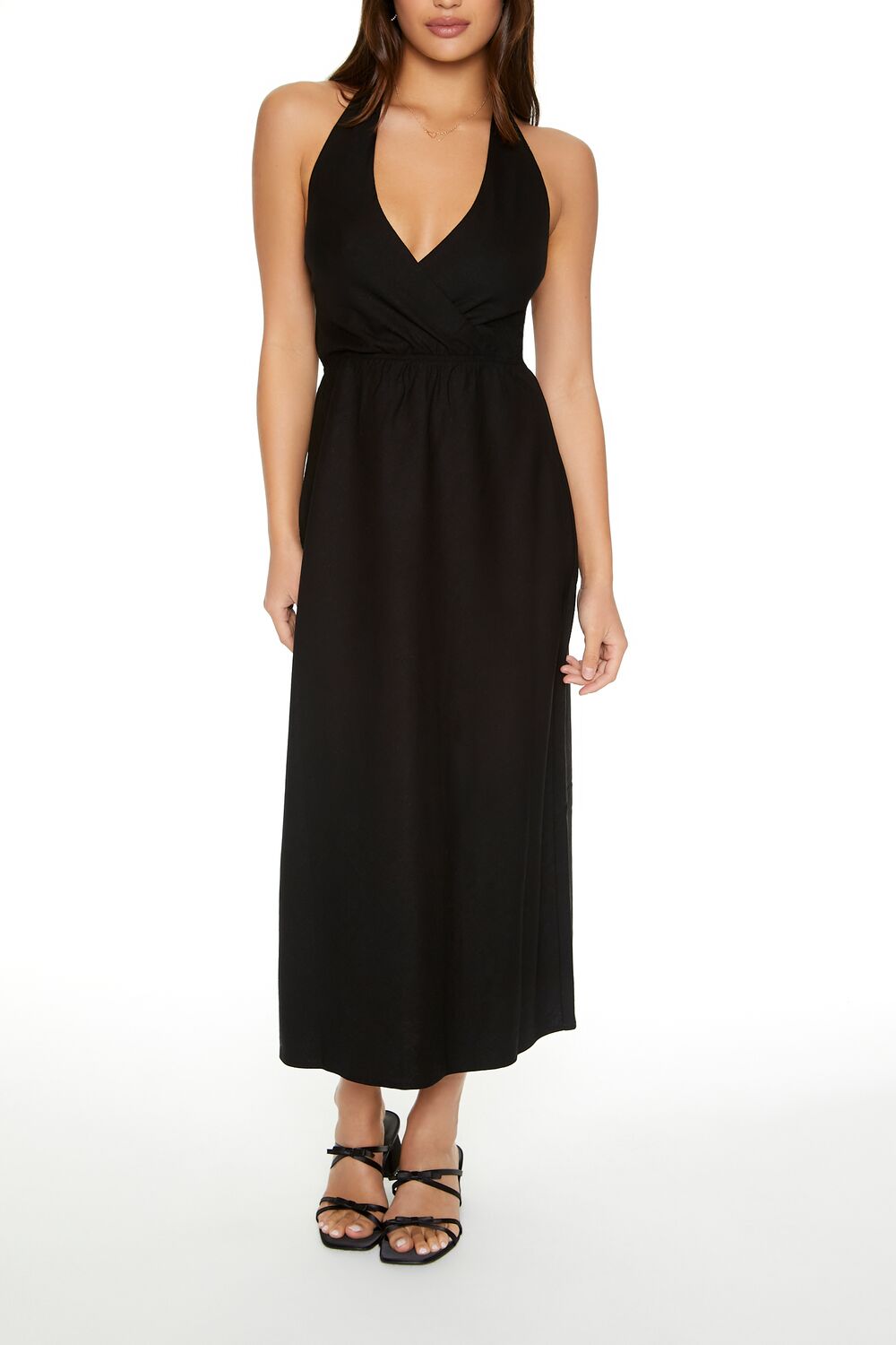 Surplice Halter Maxi Dress - Image 8
