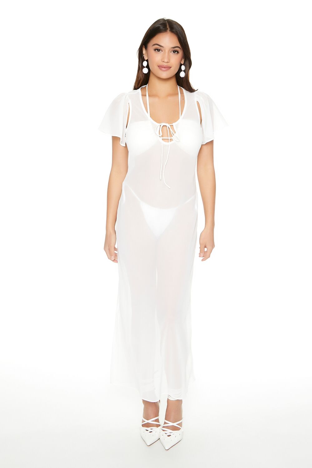 Sheer Chiffon Maxi Dress - Image 5