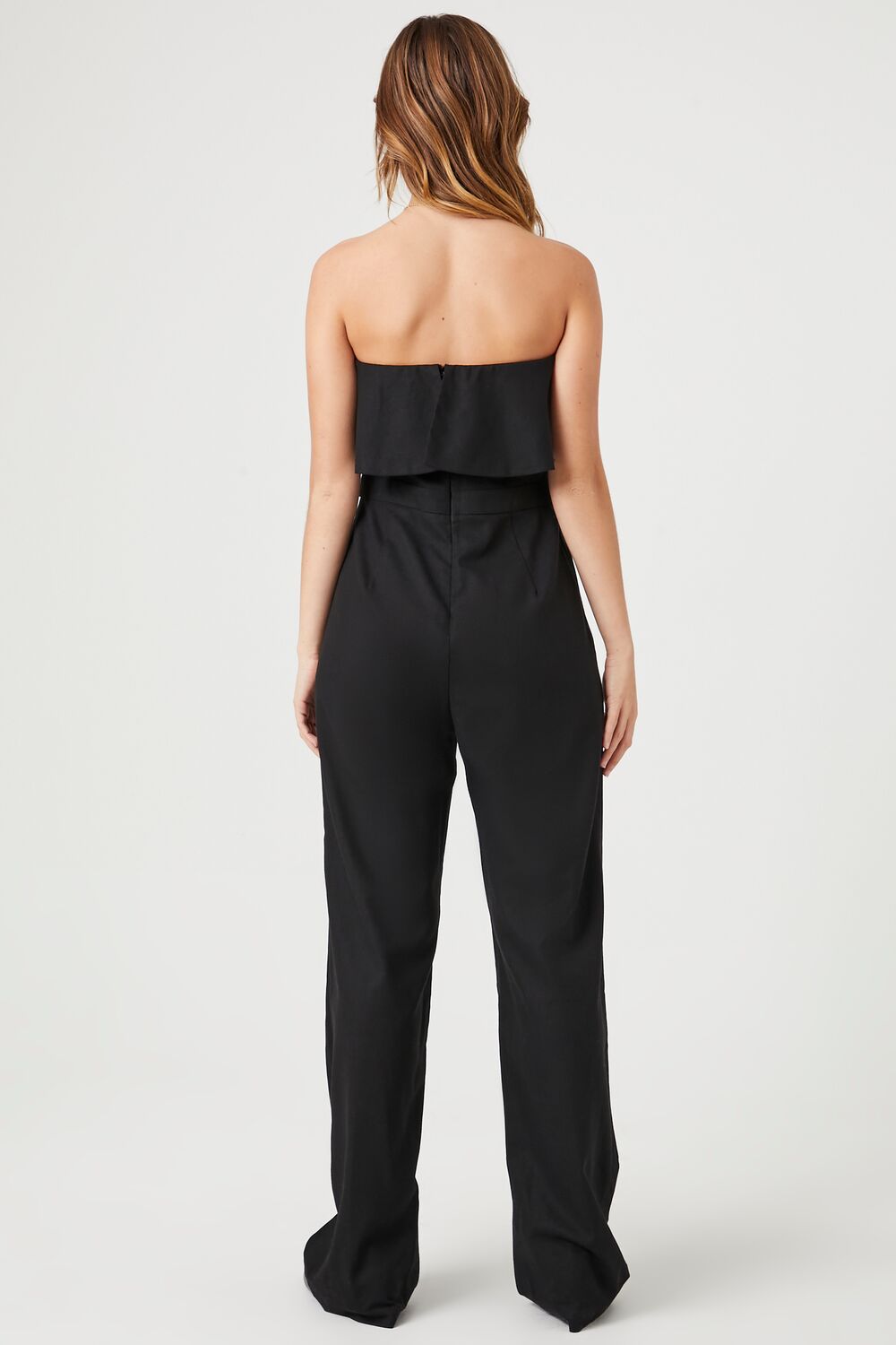 Flounce Wide-Leg Tube Jumpsuit - Image 4