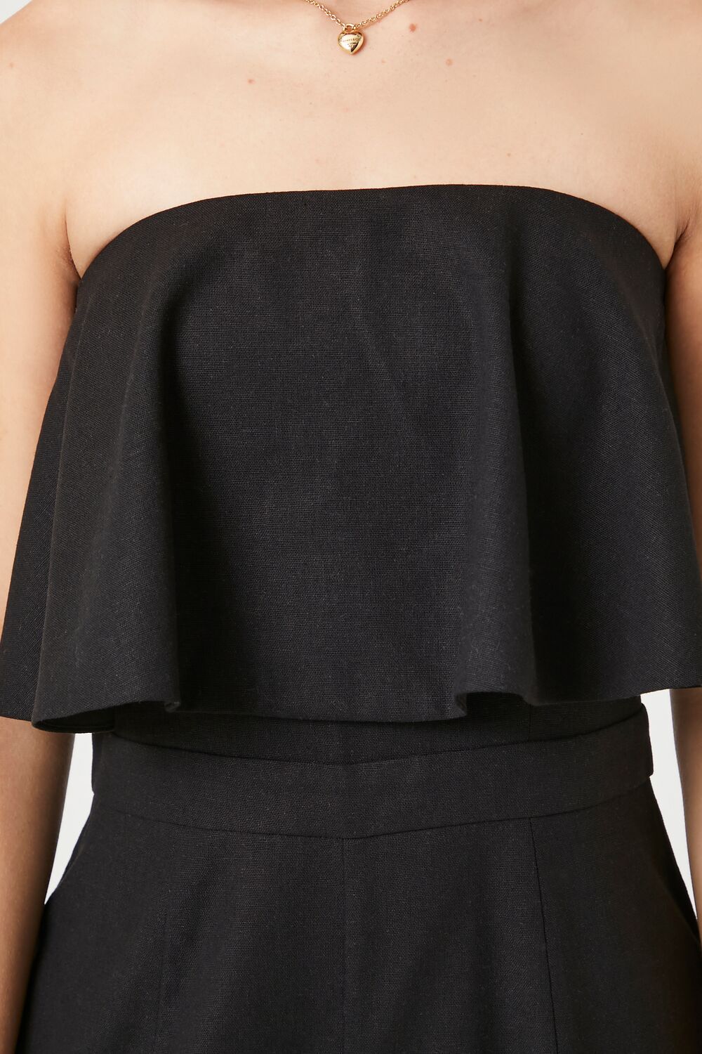 Flounce Wide-Leg Tube Jumpsuit - Image 5