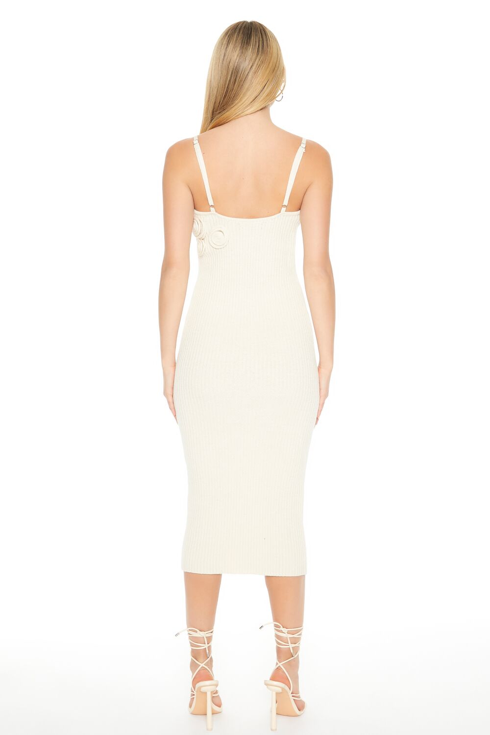 Crochet Rosette Cami Midi Dress - Image 6