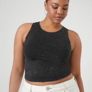 Plus Size Cropped Tank Top