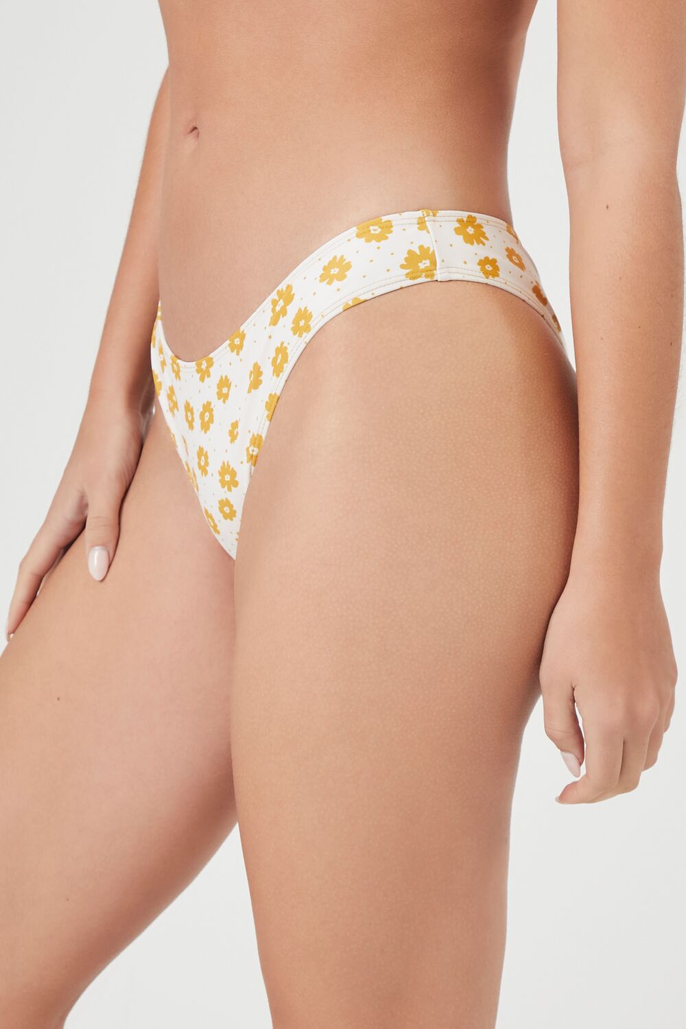 Floral Print Cheeky Bikini Bottoms - Image 2