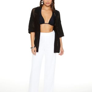 Crochet Straight-Leg Pants