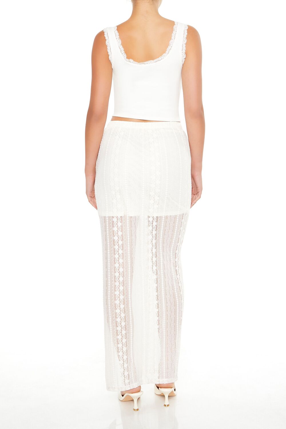 Lace Maxi Column Skirt - Image 3