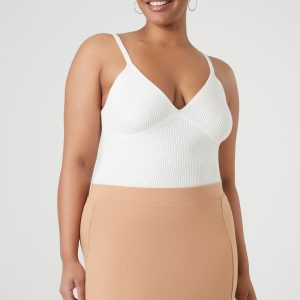Plus Size Fitted Mini Skirt