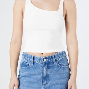 Ribbed Asymmetrical Tank Top