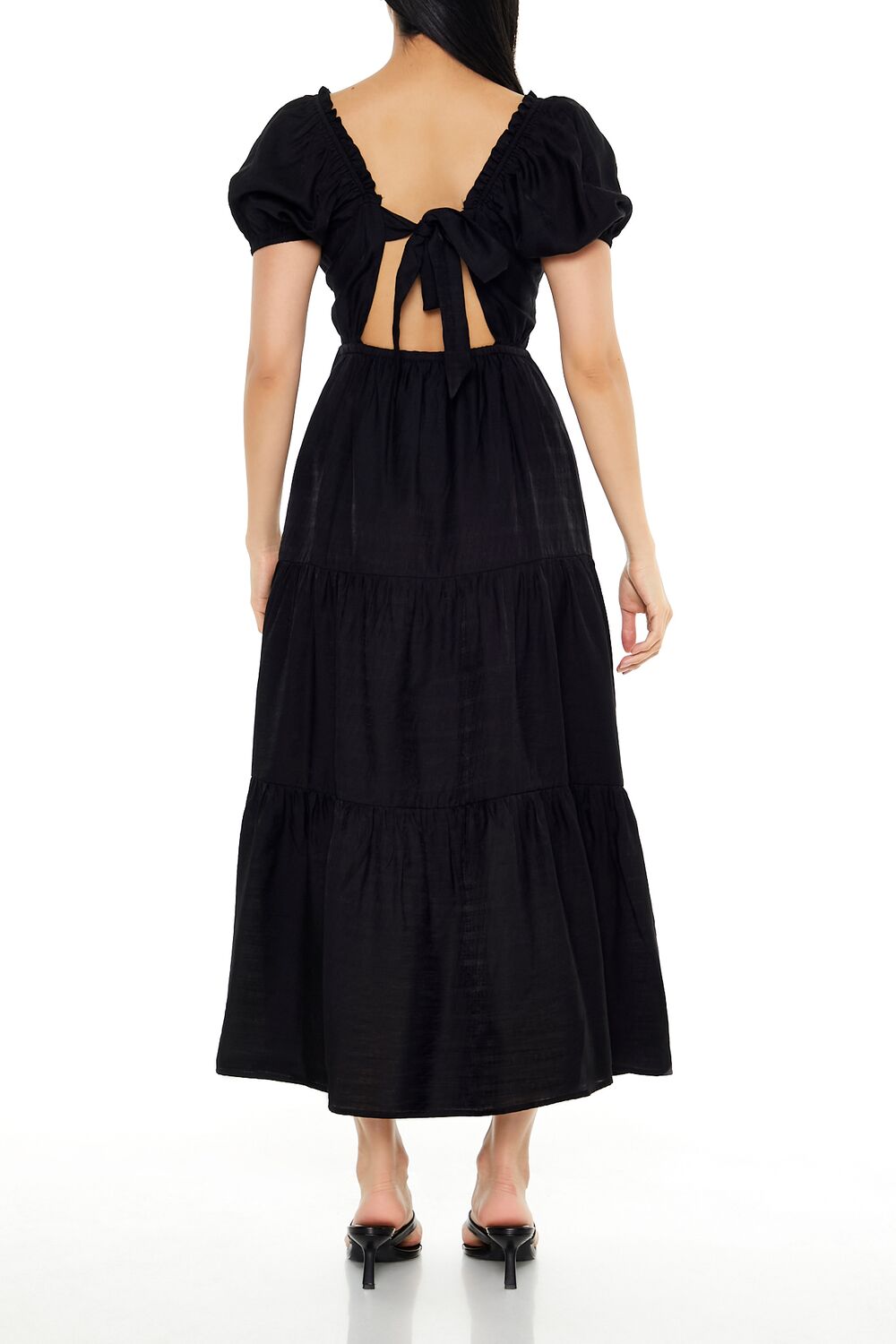 Tiered Puff-Sleeve Maxi Dress - Image 2