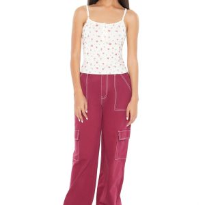 Twill Straight Cargo Pants