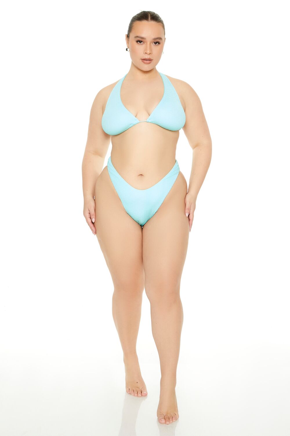 Plus Size Seamless High-Leg Bikini Bottoms - Image 4